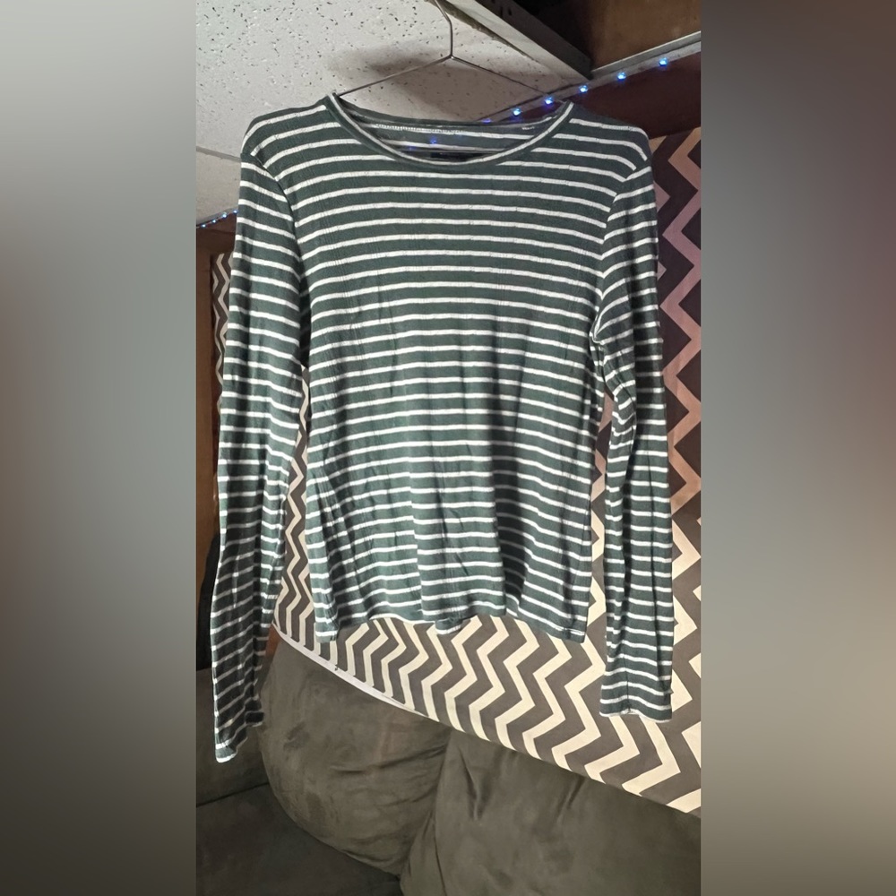 Large stripped Long Sleeve AE shirt